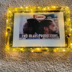 Custom tray with lights